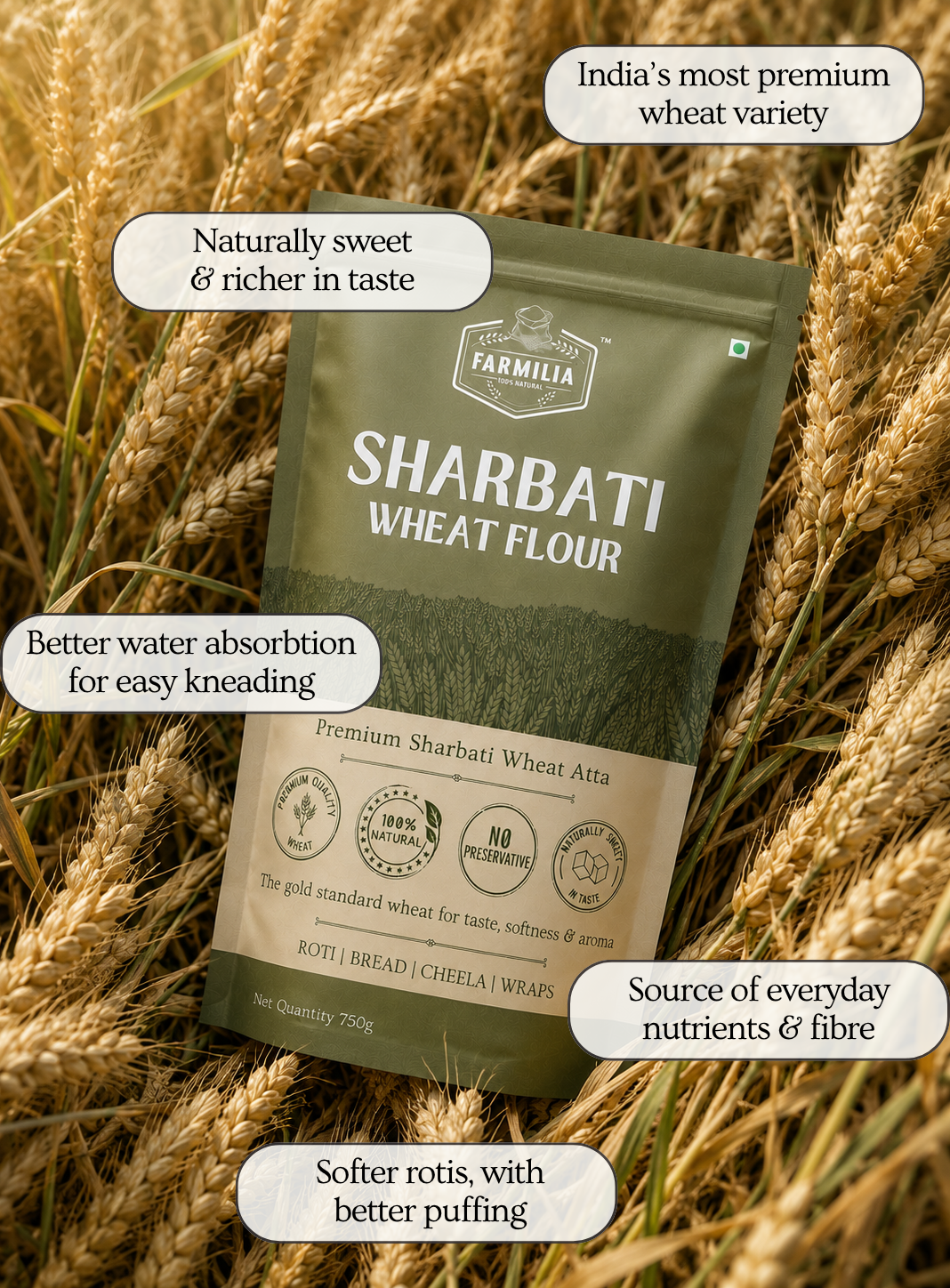 Sharbati Wheat Flour