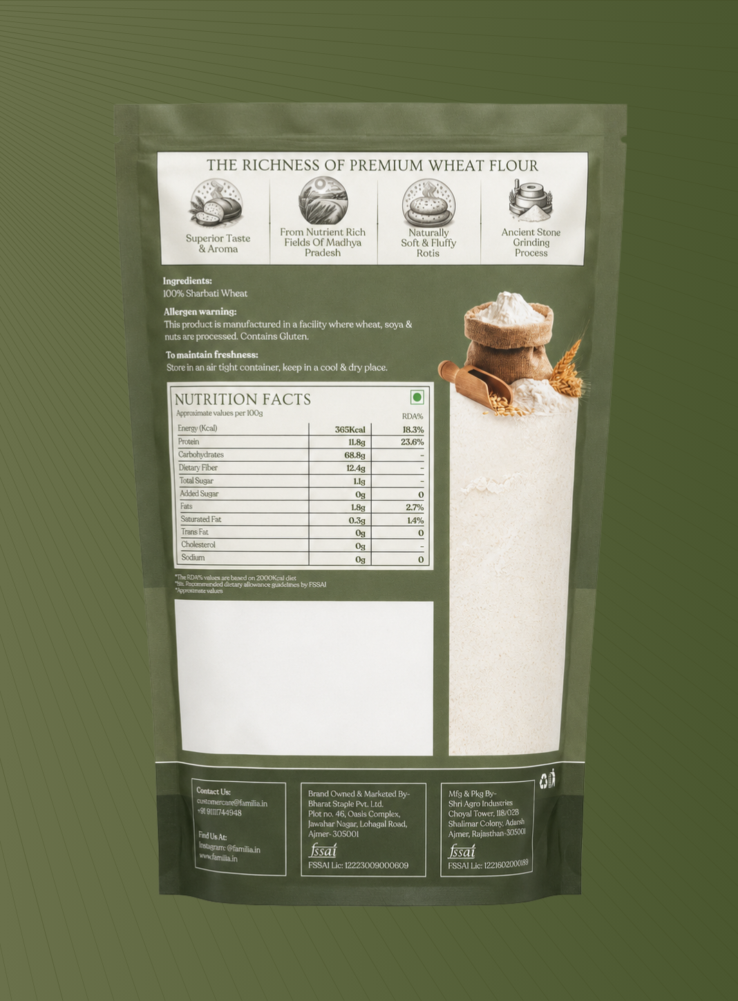Sharbati Wheat Flour