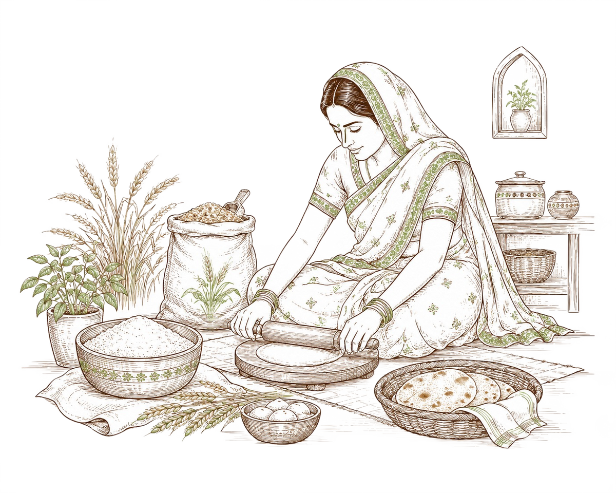 Farmilia grain illustration