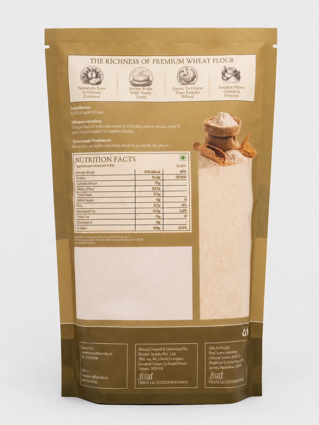 Khapli Wheat Flour