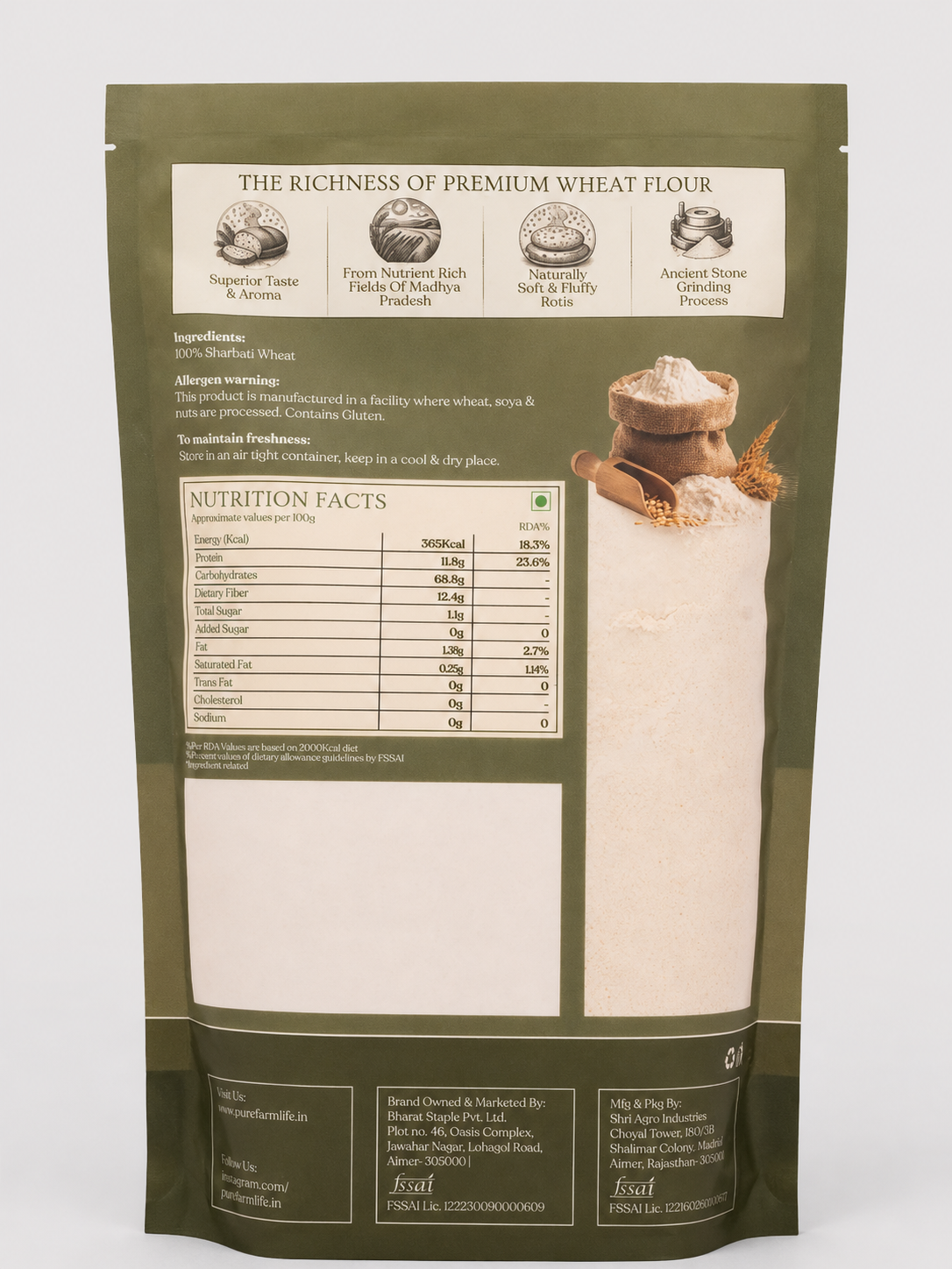 Sharbati Wheat Flour